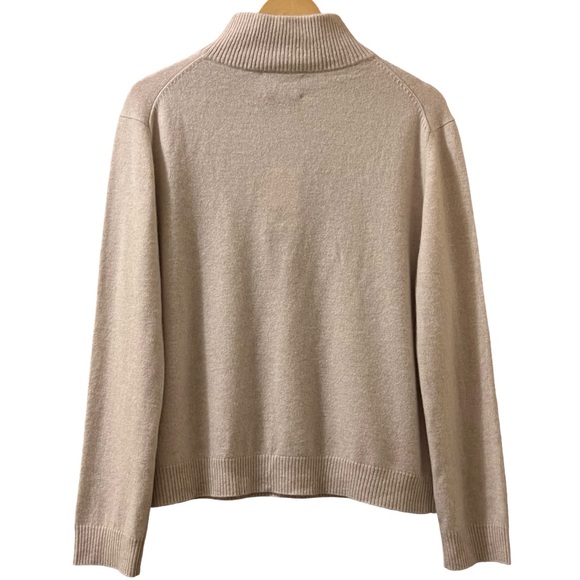 Alice Walk Cashmere Getaway Henley Button Cozy Sweater Sz M - Picture 3 of 9